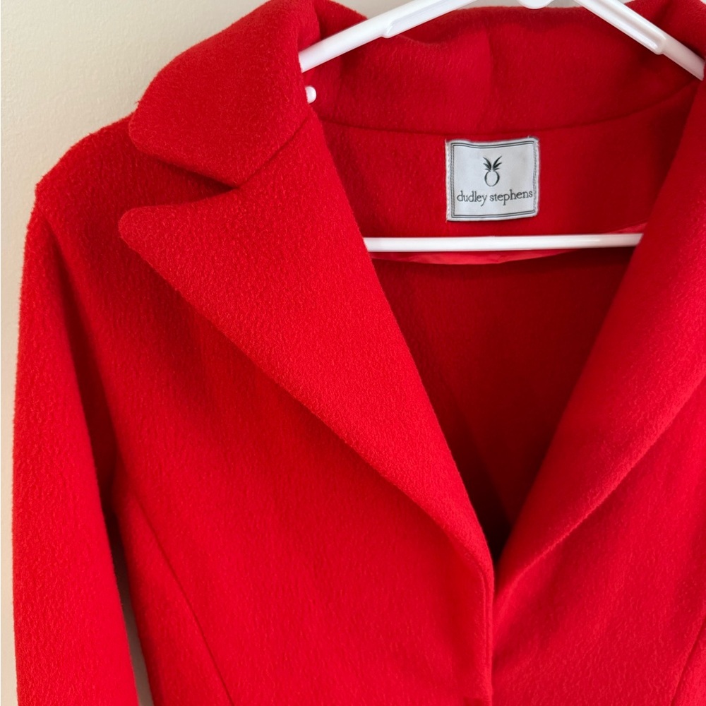 Dudley Stephens Vello Fleece Remsen Blazer Jacket - Red - Size Small - Picture 2 of 16